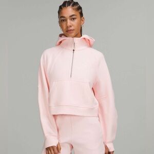 Scuba Oversized Half-Zip Hoodie Strawberry Milkshake in M/L - Has Flaws